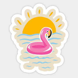 Pink Flamingo Sticker